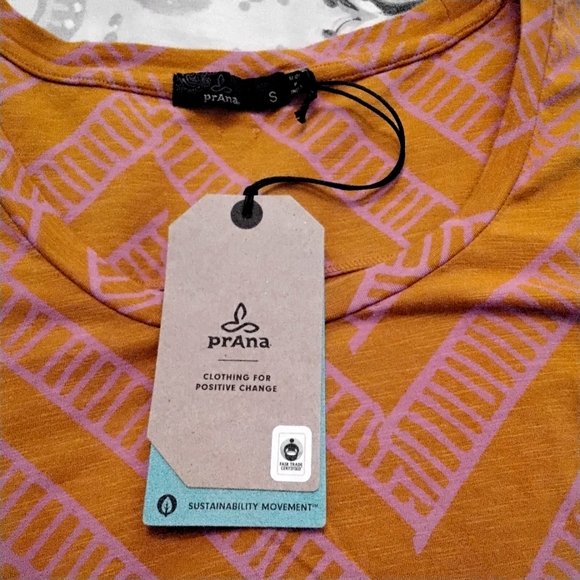 NWT Prana Bon Vivante Curry Wander Print Dress - S - Picture 12 of 15